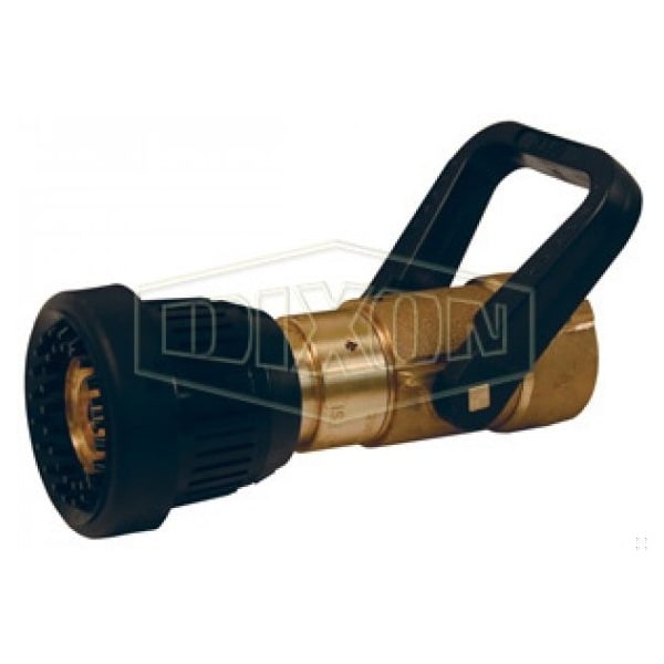 Water Fog Nozzle, 1-1/2 in Inlet, Brass Body
